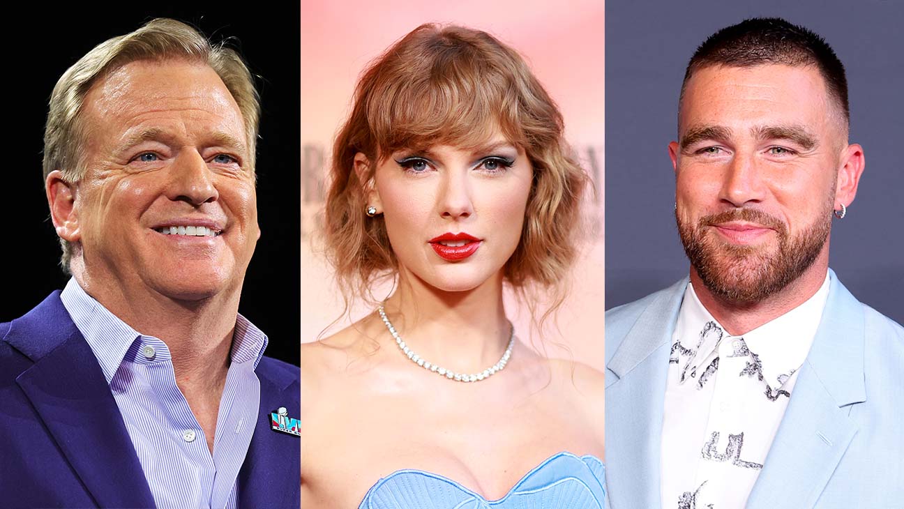 Roger Goodell, Taylor Swift and Travis Kelce